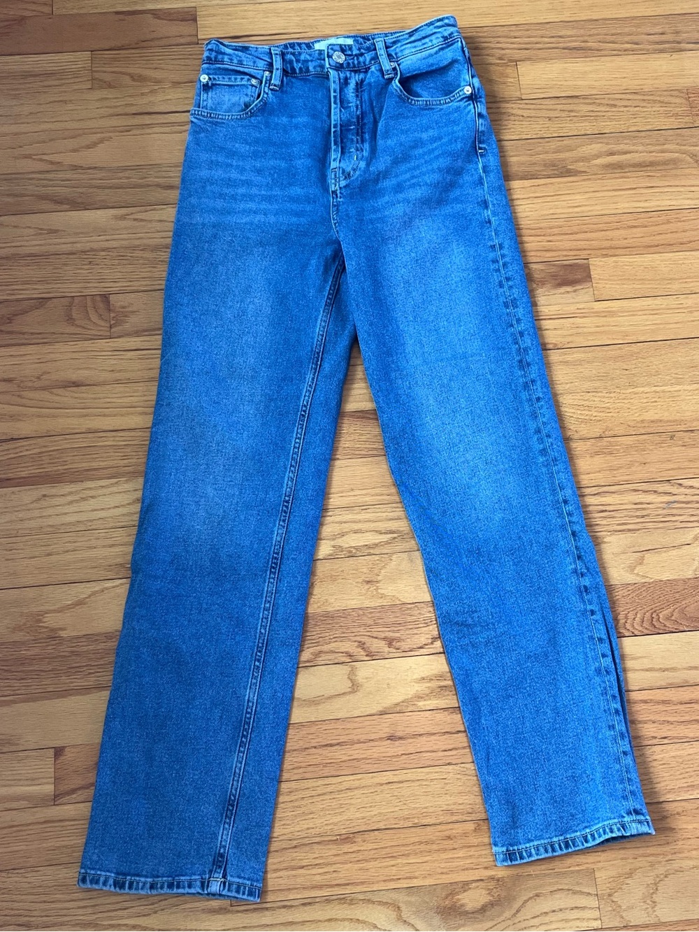 Rails Women's Straight-Leg Jeans in Vibrant Blue Denim